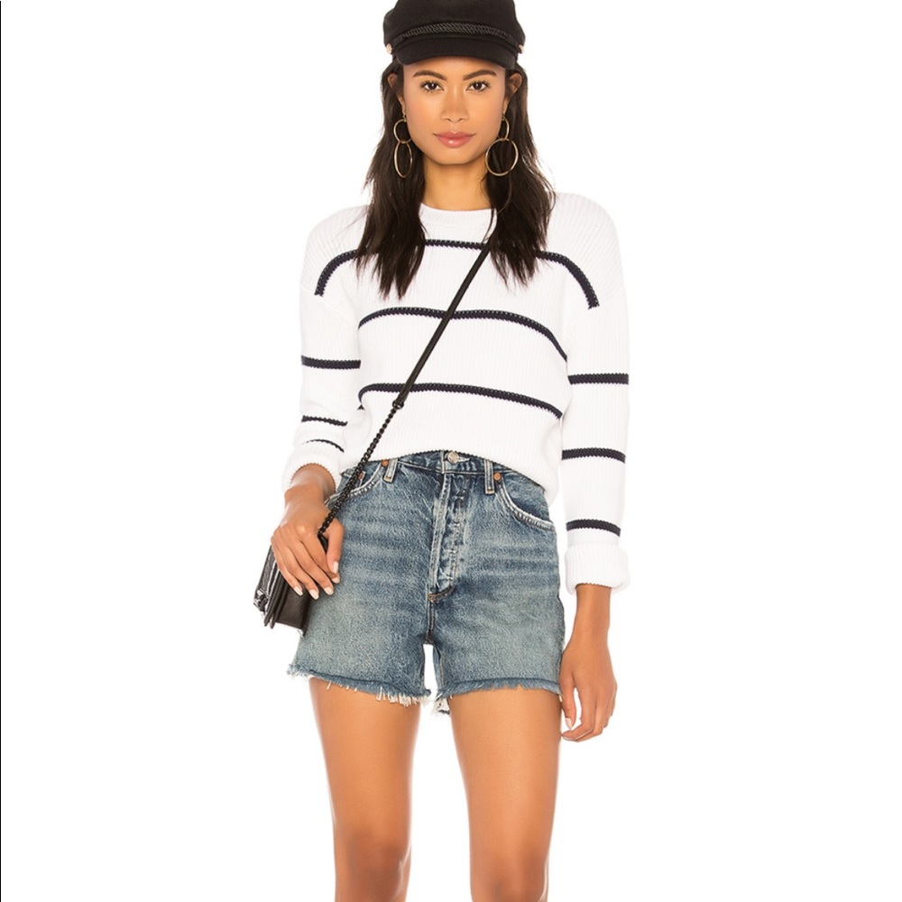 AGOLDE Dee High Rise Short in Marble